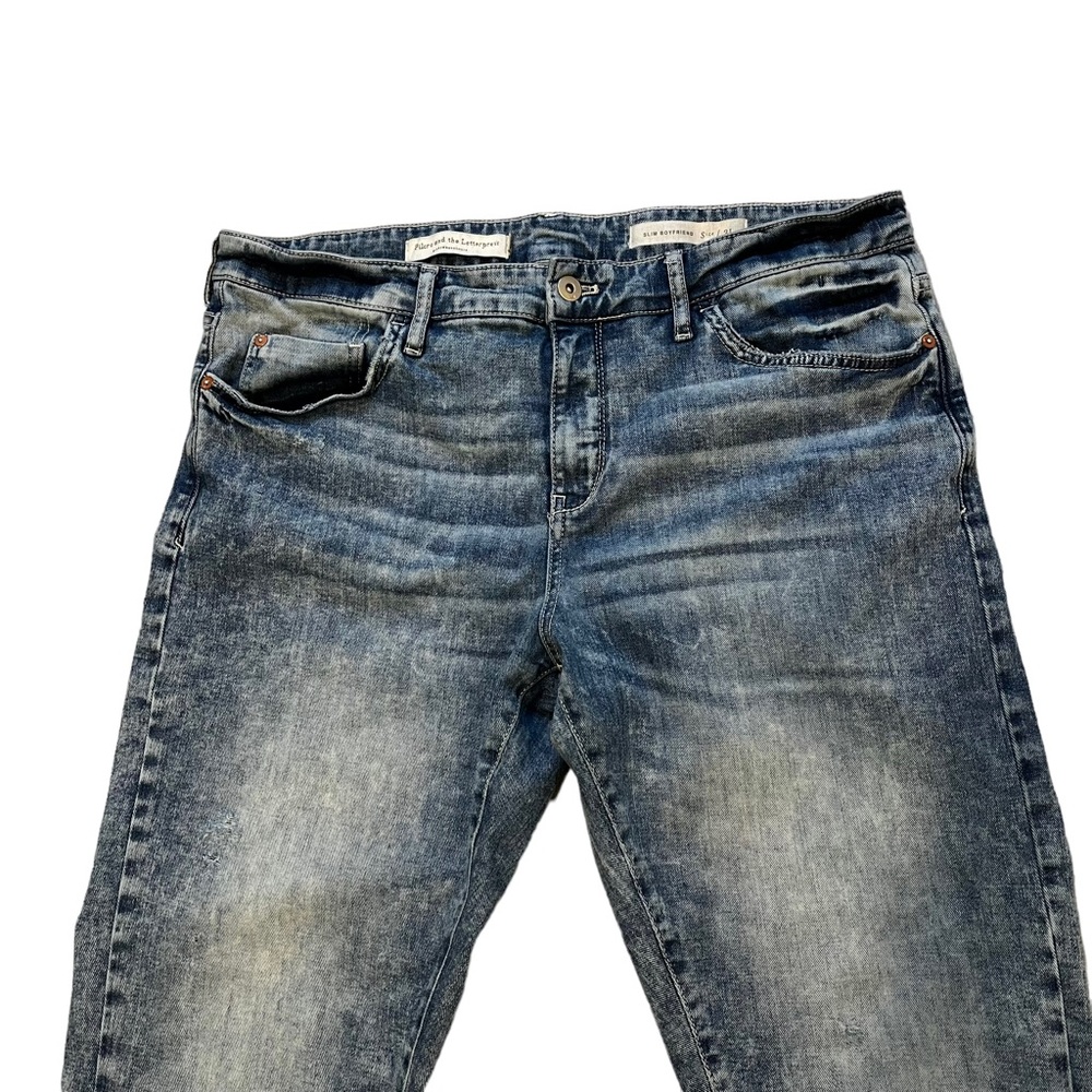 Pilcro And The Letterpress Distressed Slim Boyfriend Jean, Sz 31 - Picture 7 of 14